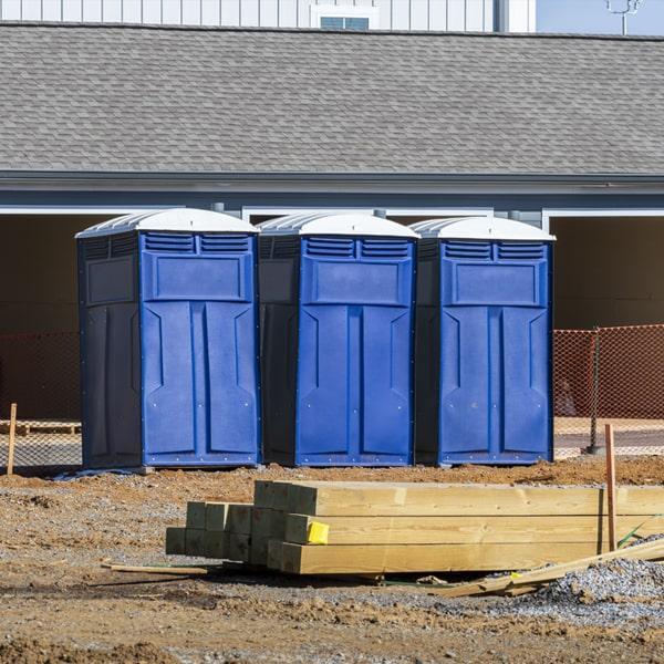 Heavy-duty construction site porta potty in McMinnville, Tennessee